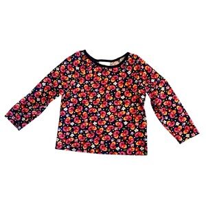 Hanna Andersson | Little Girl Pink Navy Paisley & Floral Long Sleeve Top Size 4T